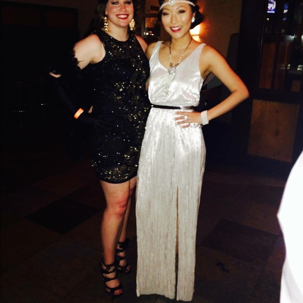 BCBGMaxAzria Black and White Wedding Dresses